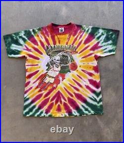 VTG Grateful Dead Lithuania 1992 Tie Dye Barcelona Bronze Medal Olympic T Shirt