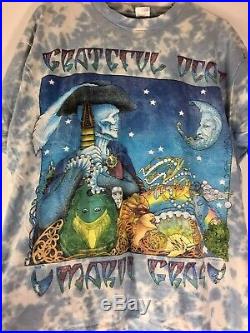 VTG Grateful Dead Mardi Gras Oakland Shirt Size XL Measures L 1994 Concert Tour