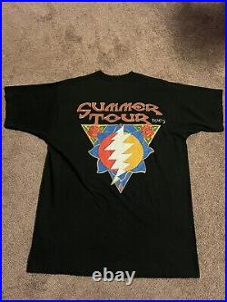 VTG Grateful Dead Mens L Large Summer Tour 1993 AOP 90s Mikio Kennedy T Shirt XL