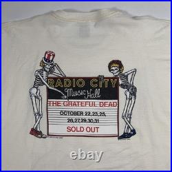 VTG Grateful Dead Radio City Music Hall New York NYC Concert T-Shirt Mens 2XL