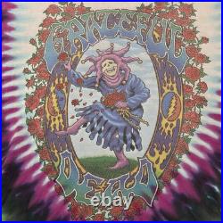 VTG Grateful Dead Seasons of the Dead Tie-Dye T-Shirt Men's XL Liquid Blue 1993