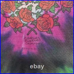 VTG Grateful Dead Seasons of the Dead Tie-Dye T-Shirt Men's XL Liquid Blue 1993
