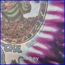 VTG Grateful Dead Seasons of the Dead Tie-Dye T-Shirt Men's XL Liquid Blue 1993