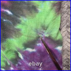 VTG Grateful Dead Seasons of the Dead Tie-Dye T-Shirt Men's XL Liquid Blue 1993