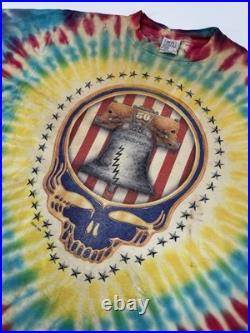 VTG Grateful Dead Shirt T Shirt 1994 Spectrum Philadelphia 50 Liberty GDM 90s L