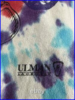 VTG Grateful Dead Skull Ulman Lacrosse Stick Tie Dye Single Stitch T-Shirt Sz M