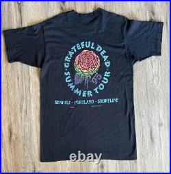 VTG Grateful Dead Summer'95 Tour Shirt Seattle Portland Shoreline Single Stitch