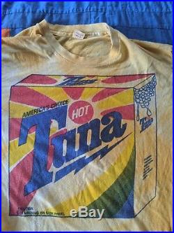 VTG Hot Tuna Band America's Choice Hanes T Shirt Large 1975 Grateful Dead SF Jam