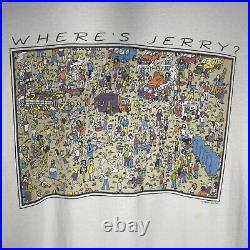 VTG RARE 1994 Jerry Garcia Where's Jerry (Waldo) Grateful Dead XL T-Shirt