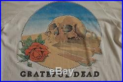 VTG Vintage 80s 1981 GRATEFUL DEAD Go to Heaven EUROPEAN TOUR Shirt L Large