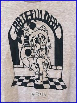 Vintage 1970s Tan Grateful Dead T Shirt Jester Hanes Thin VTG RARE