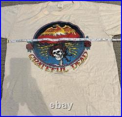 Vintage 1979 Grateful Dead Phoenix & Bertha Skull Shirt M USA Mouse Kelly G. D. P