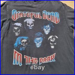 Vintage 1980s Grateful Dead T Shirt In the Dark Touch of Grey Size Large Rare