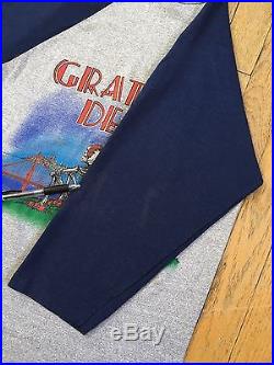 Vintage 1981 Grateful Dead Shirt Fits Like Smaller Small 80's Rock 3/4 Sleeve