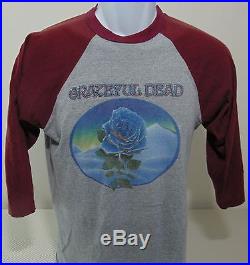 Vintage 1981 Tour Grateful Dead Stanley/Mouse Blue Rose T-Shirt Mens L
