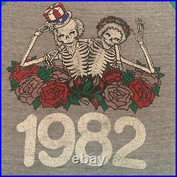 Vintage 1982 Grateful Dead Concert Tour Raglan T-Shirt M