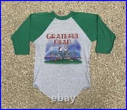 Vintage 1982 Grateful Dead Tour T Shirt Jersey Raglan 80s