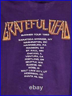 Vintage 1983 Grateful Dead Summer Tour Deadheads T Shirt L Jerry Garcia Band 80s