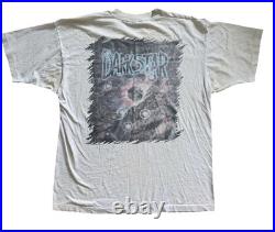 Vintage 1984 Grateful Dead Dark Star Rick Powers Liquid Blue Shirt Size XL