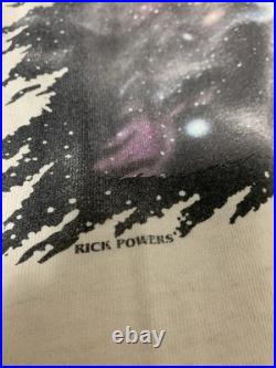 Vintage 1984 Grateful Dead Dark Star Rick Powers Liquid Blue Shirt Size XL