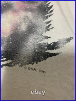 Vintage 1984 Grateful Dead Dark Star Rick Powers Liquid Blue Shirt Size XL