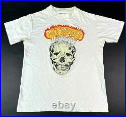 Vintage 1985 Grateful Dead Mens T Shirt Glow In Dark Skull 20th Anniversary M