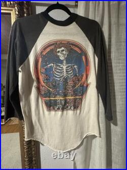 Vintage 1985 Grateful Dead Raglan Tour Shirt Original, Not a Reproduction