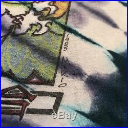 Vintage 1985 Mikio Kennedy Psychedelic Solution Grateful Dead Tie Dye Shirt