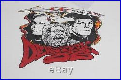 Vintage 1986 GRATEFUL DEAD STAR TREK Shirt Dead Trek Size XL Jerry Garcia Spock