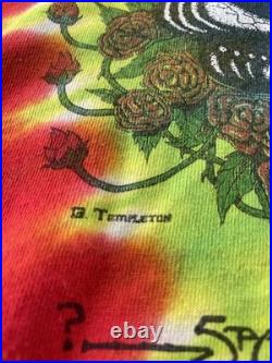 Vintage 1987/1990 25 Years Grateful Dead Space Your Face T Shirt Sz L Templeton