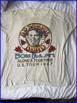 Vintage 1987 Grateful Dead Bob Dylan Tour Concert Shirt Size Extra Large? XL