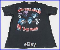 Vintage 1987 Grateful Dead In The Dark Touch Of Grey Black Medium T-shirt T210