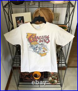 Vintage 1987 Grateful Dead Surf California Tour T Shirt M Jerry Garcia Bob Weir