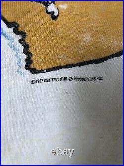 Vintage 1987 Grateful Dead Surf California Tour T Shirt M Jerry Garcia Bob Weir