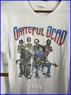 Vintage 1987 Grateful Dead T-Shirt Large In the Dark Tour Tee Touch of Grey