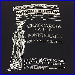 Vintage 1987 Jerry Garcia Band Large T Shirt Rock Guitar Grateful Dead Concert