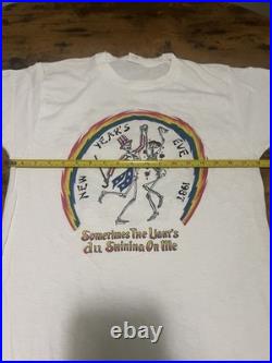 Vintage 1987 New Years Eve Grateful Dead Concert Shirt Parking Lot Boot Large