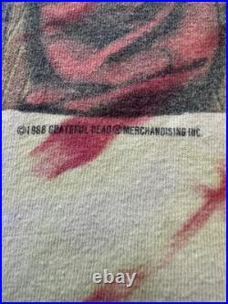 Vintage 1988 Grateful Dead Blues for Allah Tie-Dye Tee Large Multicolor