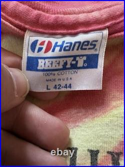 Vintage 1988 Grateful Dead Blues for Allah Tie-Dye Tee Large Multicolor