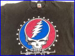Vintage 1988 Grateful Dead GDM T Shirt XL Steal Your Face Single Stitch