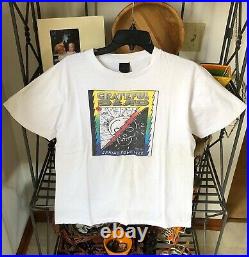 Vintage 1988 Grateful Dead Peter Max Poster Art Concert T Shirt L Jerry Garcia
