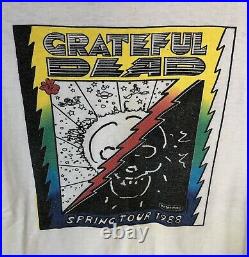 Vintage 1988 Grateful Dead Peter Max Poster Art Concert T Shirt L Jerry Garcia