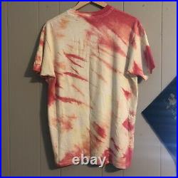 Vintage 1988 Grateful Dead Tie Dye Red And Cream Shirt Sz L