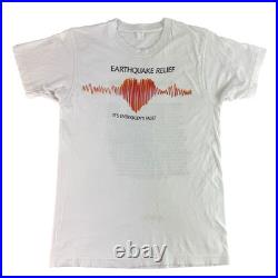 Vintage 1989 Earthquake Relief Concert T Shirt Grateful Dead Santana Neil Young