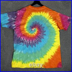 Vintage 1989 Grateful Dead Dancing Bear Shirt Size XL Liquid Blue Single Stitch