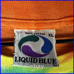 Vintage 1989 Grateful Dead Dancing Bear Shirt Size XL Liquid Blue Single Stitch