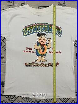 Vintage 1989 Grateful Dead Fred Flintstone Lot Shirt XL Hanna Barbera Brockum