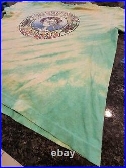Vintage 1989 Grateful Dead Skull & Roses Single Stitch Tie Dye XL Read Descripti