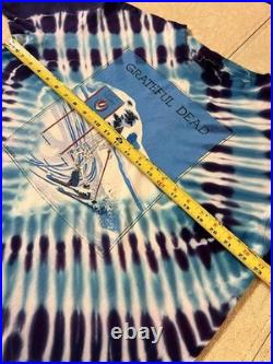 Vintage 1989 Grateful Dead Squaw Valley Ski Tie Dye T Shirt XL GDM 88 Tour