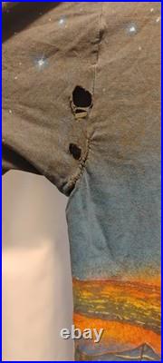 Vintage 1990 AOP Grateful Dead Shirt Flaws, Size Large